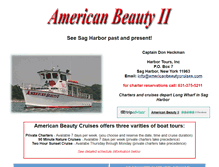 Tablet Screenshot of americanbeautycruises.com